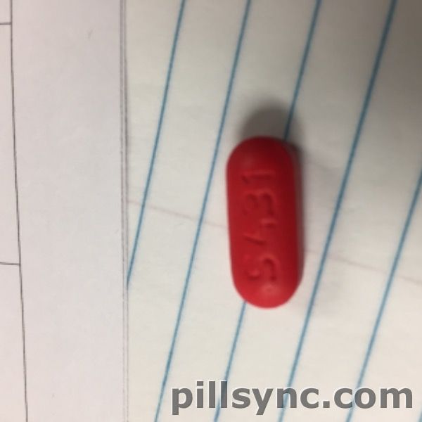 S431 OVAL RED tension headache relief (acetaminophen and caffeine